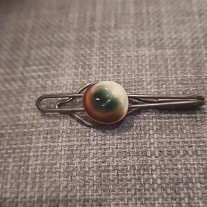 Antique 1920s Operculum Shell Tie Clip/Money Clip Vintage Art Deco Victorian